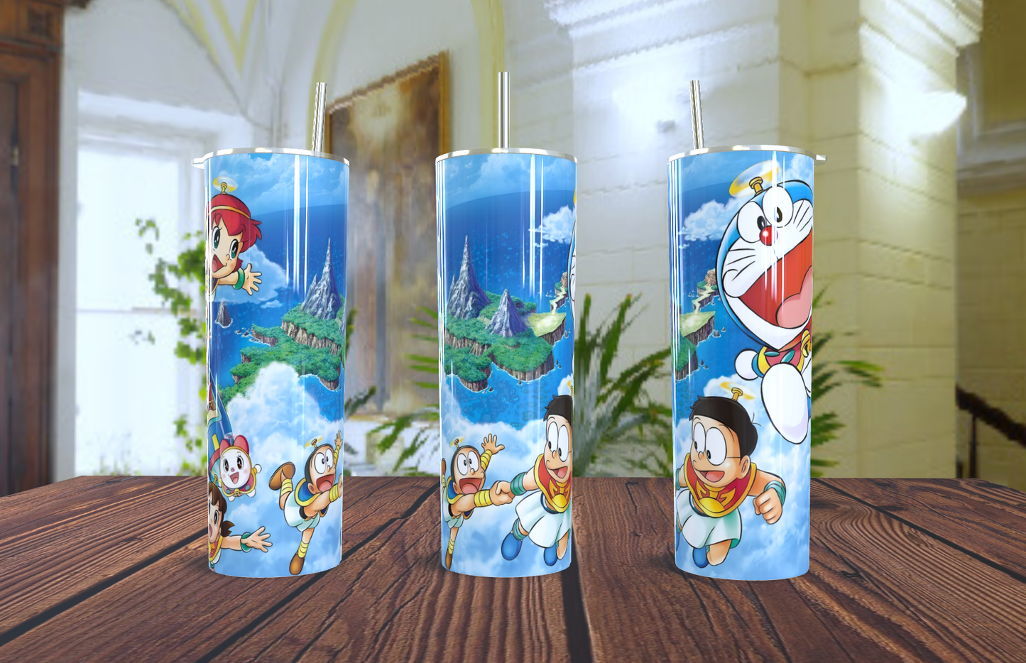 Doraemon Sky Adventure Skinny Tumbler 20oz