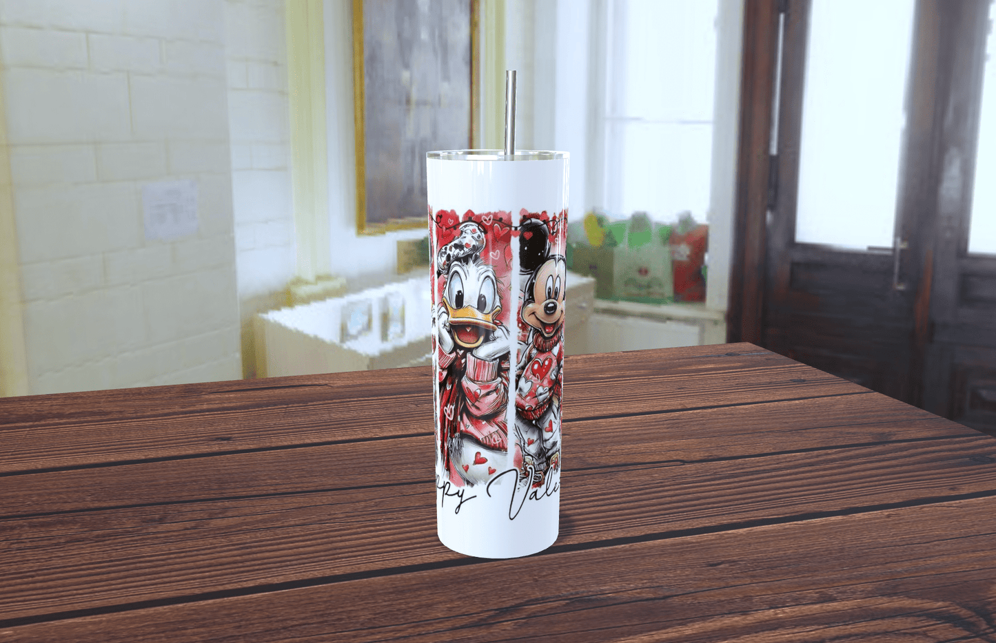 Tumbler Happy Valentine's Disney Friends 20oz