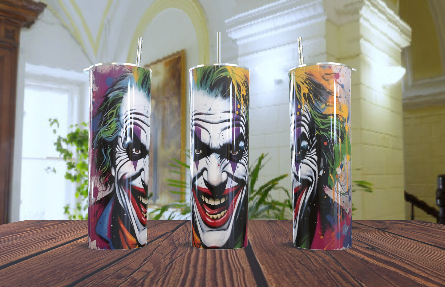 😈 Vaso Tumbler "La Sonrisa del Joker" (Guasón) - ¡El Caos Nunca Se Vio Tan Bien! 🃏✨