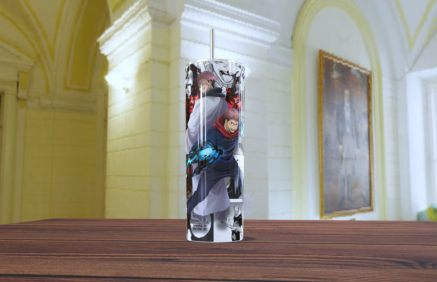 💥 Vaso Tumbler "Yuji y Sukuna: El Vínculo de las Maldiciones" - ¡El Rey de las Maldiciones en tus Manos! 🔥🥋