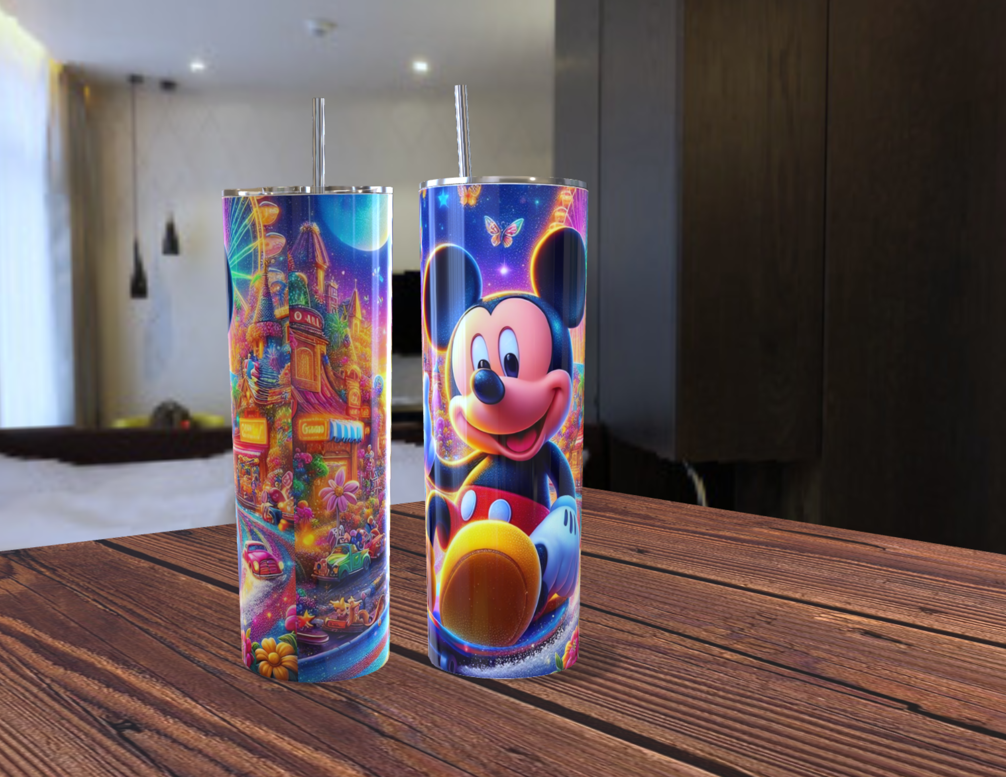Tumbler personalizado con diseño de Micky Mouse
