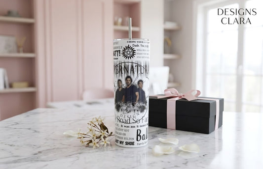Tumbler Supernatural - Winchester Brothers Quotes Edition 20oz | Travel Mug