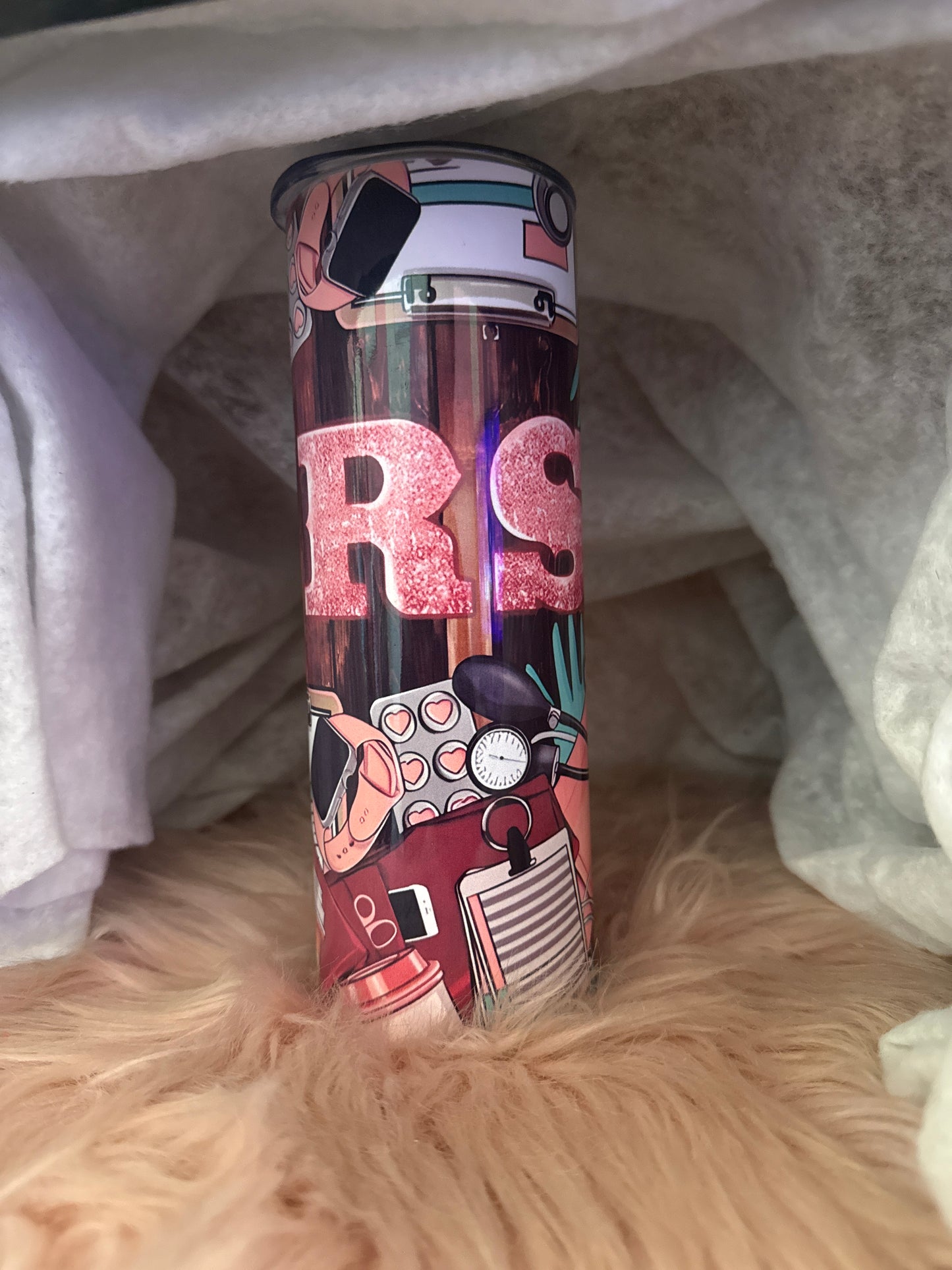 Tumblers personalizada con imagen de enfermería