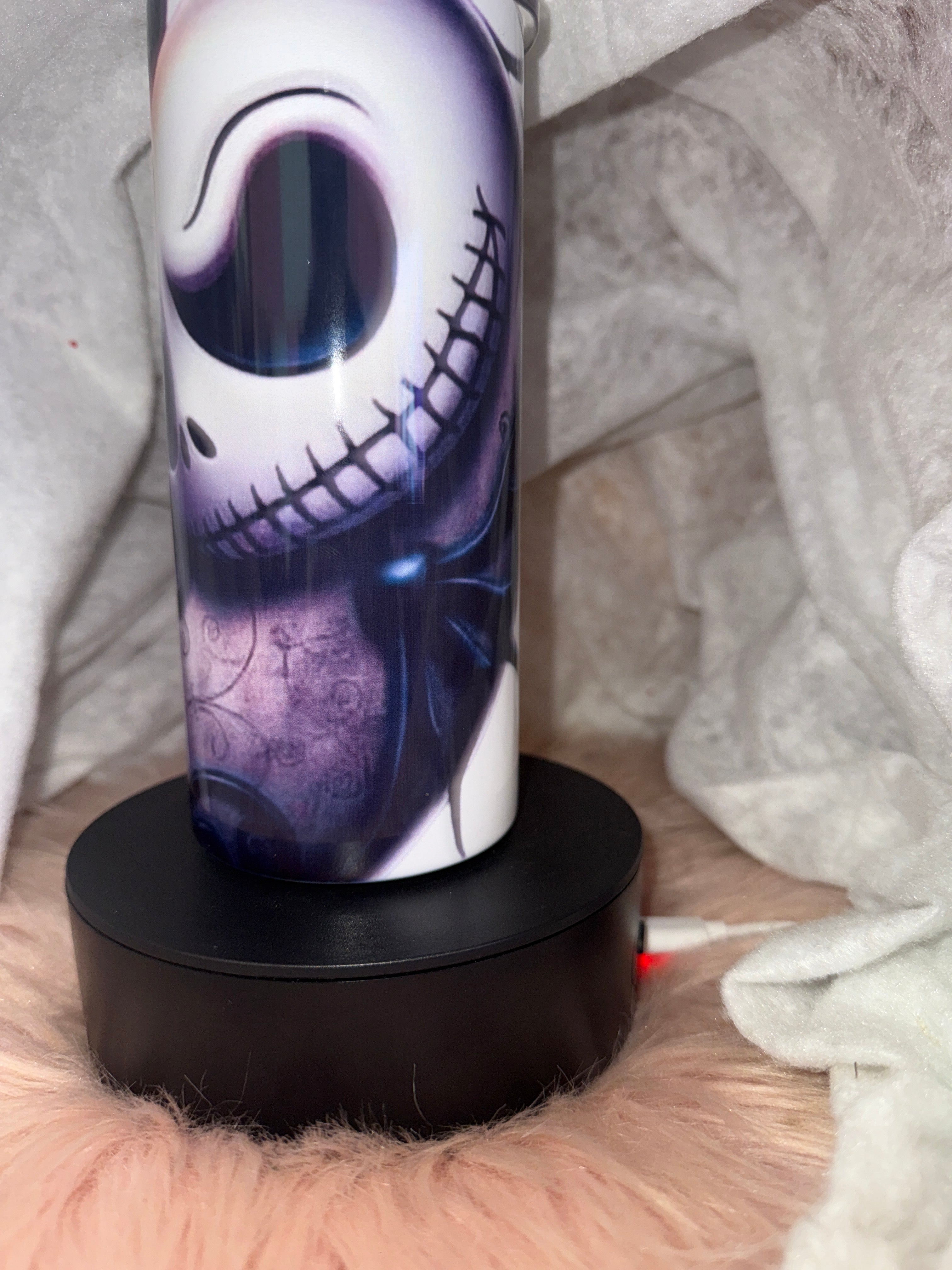 Tumblers personalizada con imagen de Jack and sally