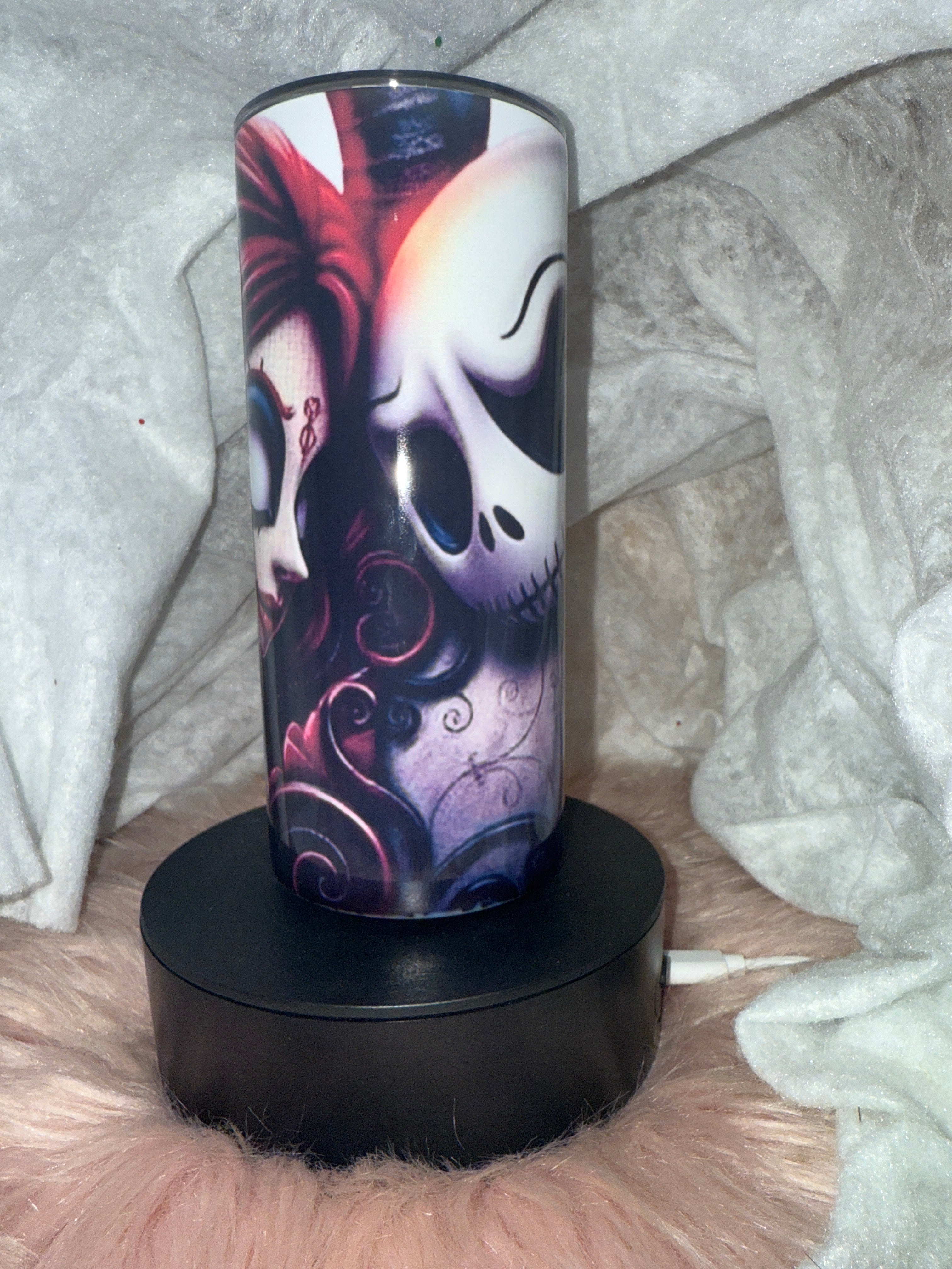Tumblers personalizada con imagen de Jack and sally