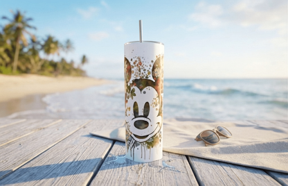 Mickey Mouse Watercolor Tumbler – Disney Fan Gift | 20oz Skinny Tumbler| Travel Mug