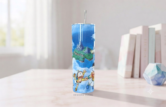 Doraemon Sky Adventure Skinny Tumbler 20oz| Travel Mug