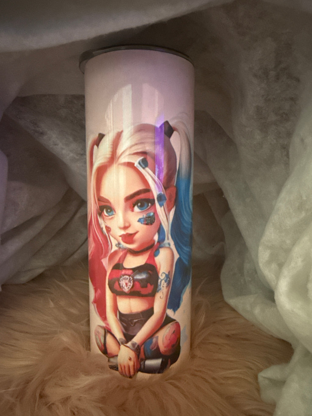 Tumblers personalizada con imagen de  harley quinn
