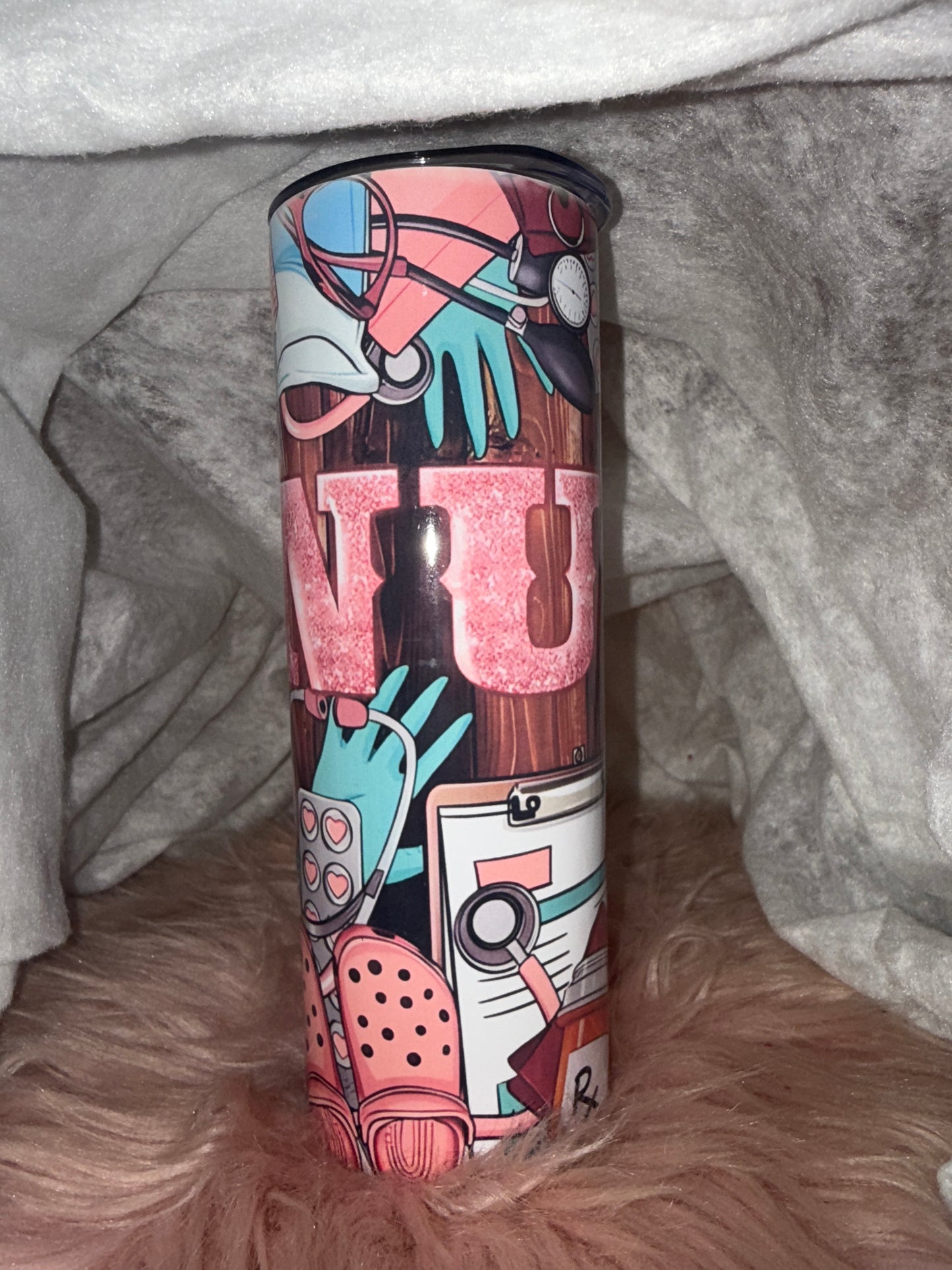 Tumblers personalizada con imagen de enfermería