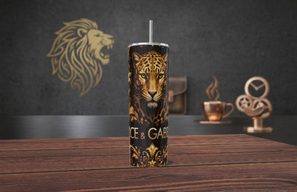 Tumbler Dior Inspired - Alas de Ángel Glitter Rosa 20oz | Travel Mug