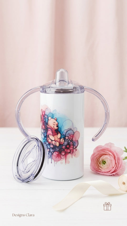 Tumbler Winnie the Pooh - Acuarela Floral Disney 20oz | Travel Mug