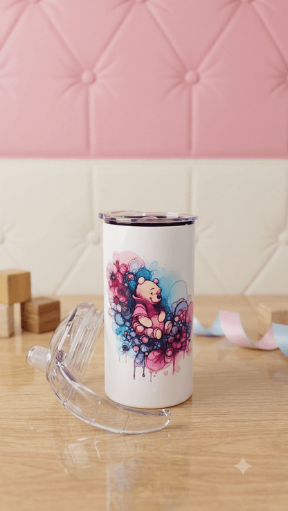 Tumbler Winnie the Pooh - Acuarela Floral Disney 20oz | Travel Mug
