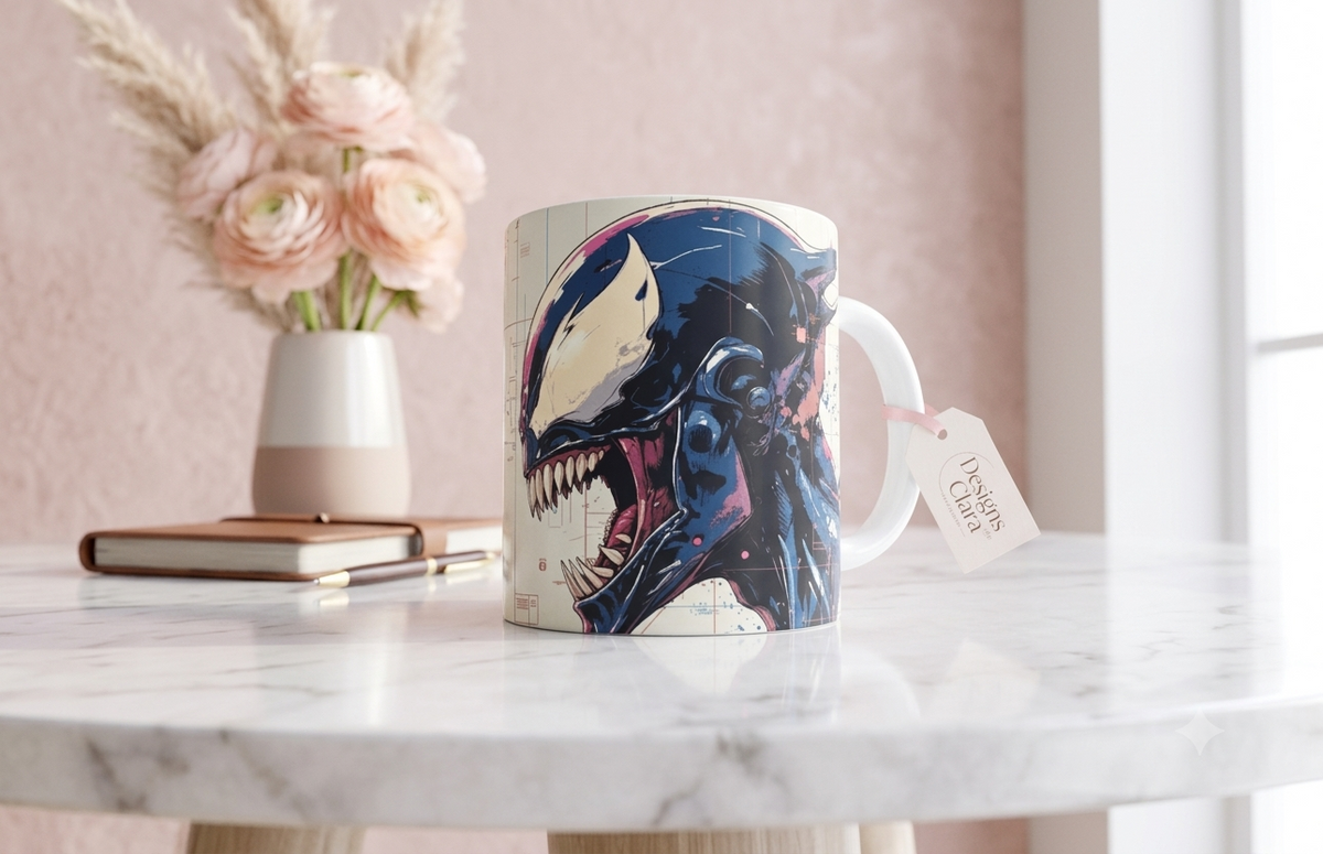 Taza Spider-Man vs Venom - Marvel Blueprint Edition 11oz
