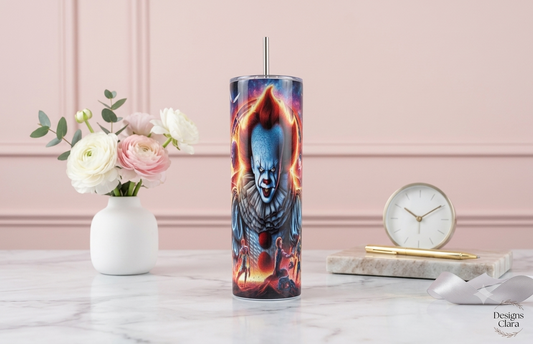 Tumbler Pennywise vs Avengers - Horror x Marvel Crossover 20oz | Travel Mug