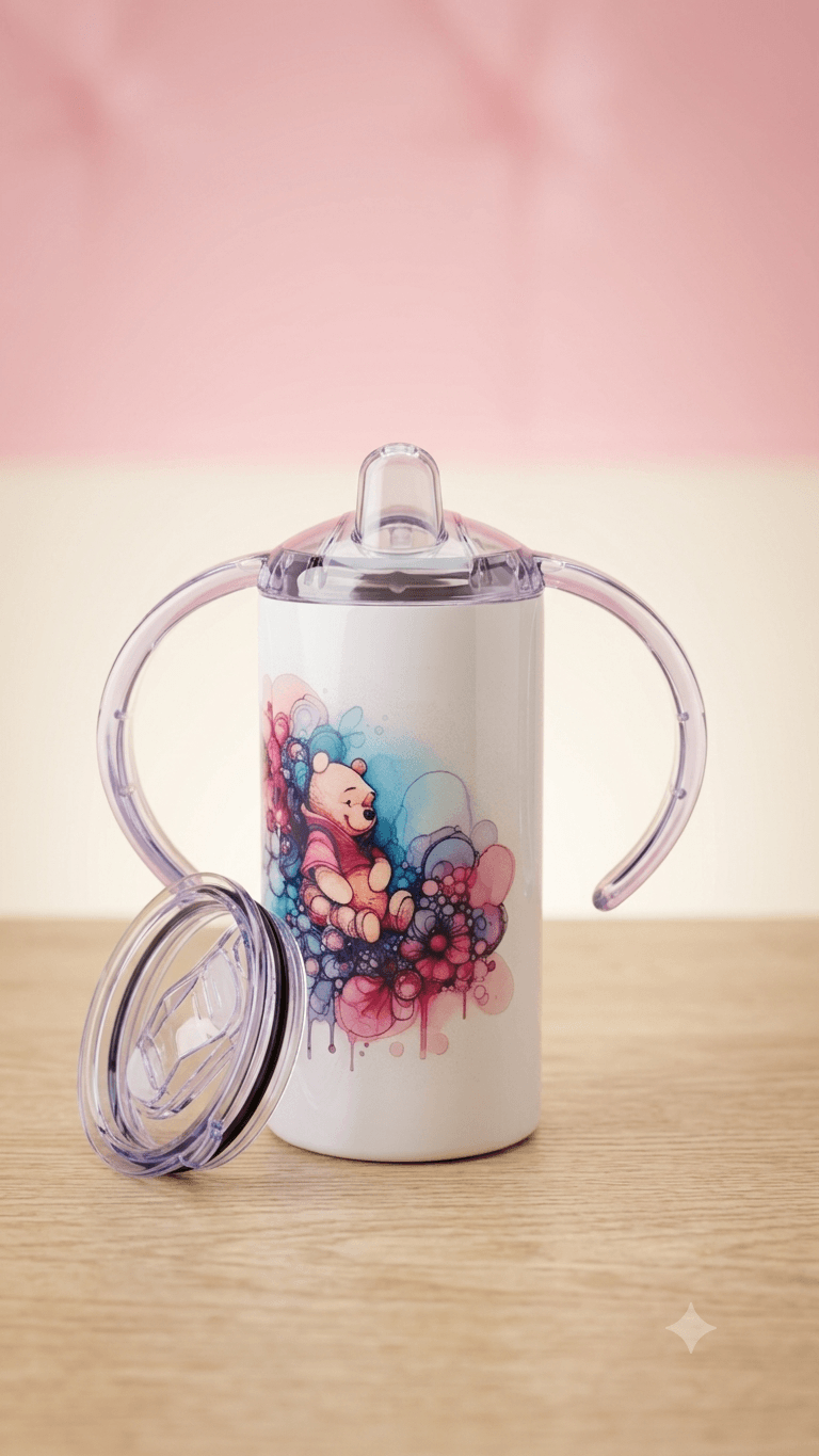 Tumbler Winnie the Pooh - Acuarela Floral Disney 20oz | Travel Mug