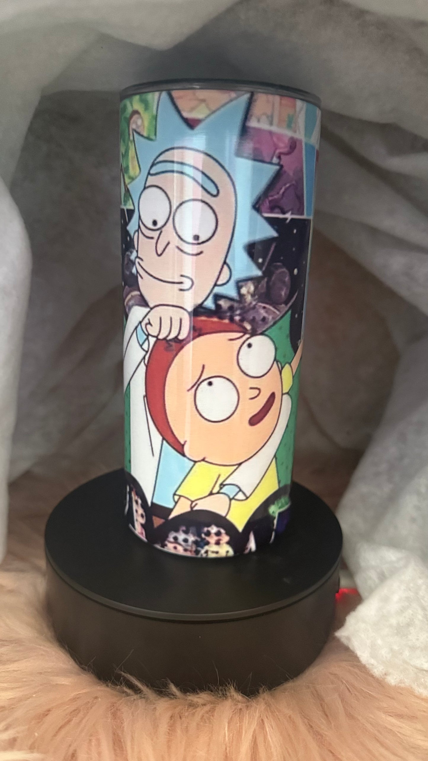 Tumblers sublimado 15 O.Z con diseño de Rick and Morty