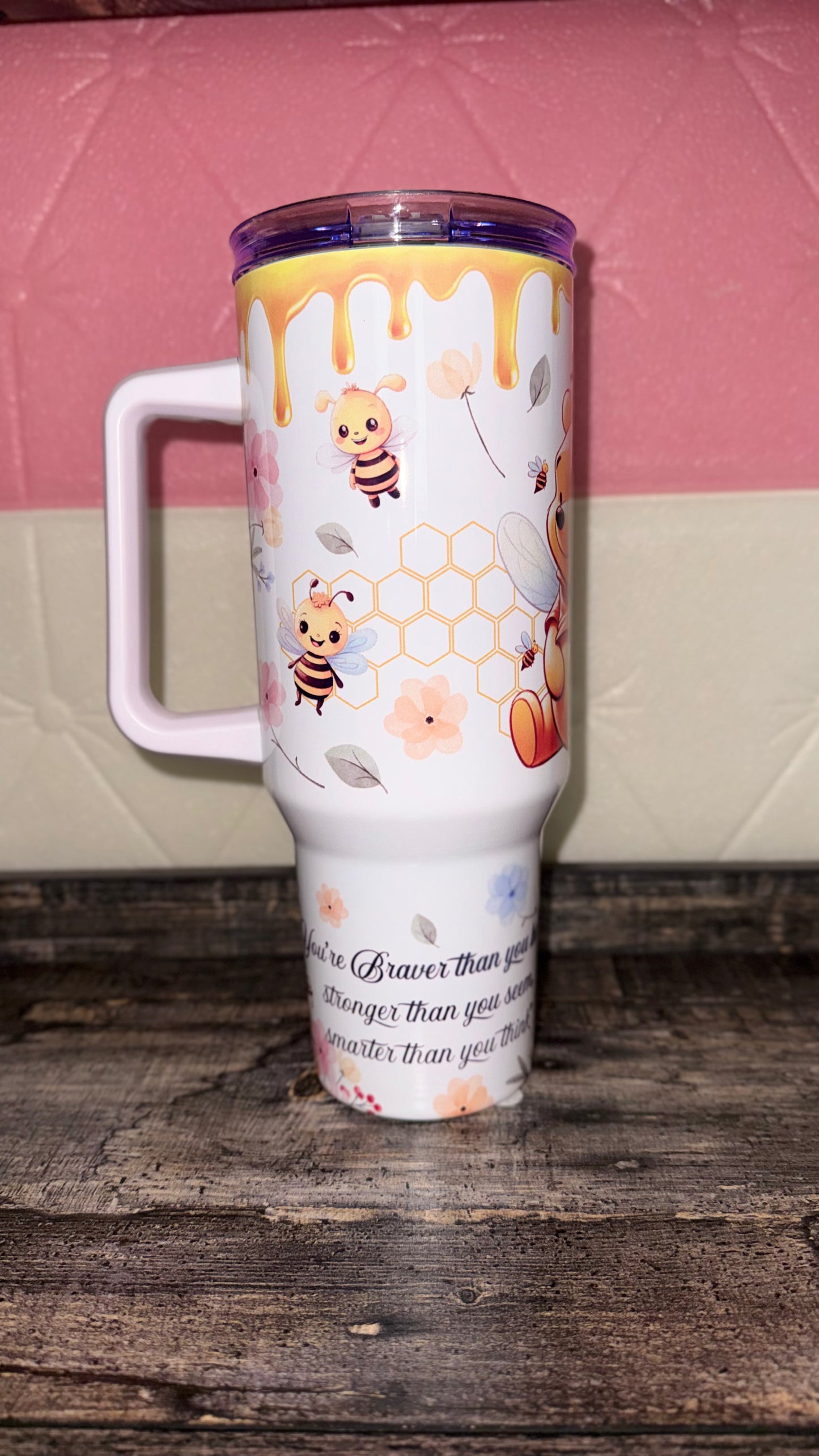 Winnie the Pooh Bee Tumbler 40oz – Honey Drip Design