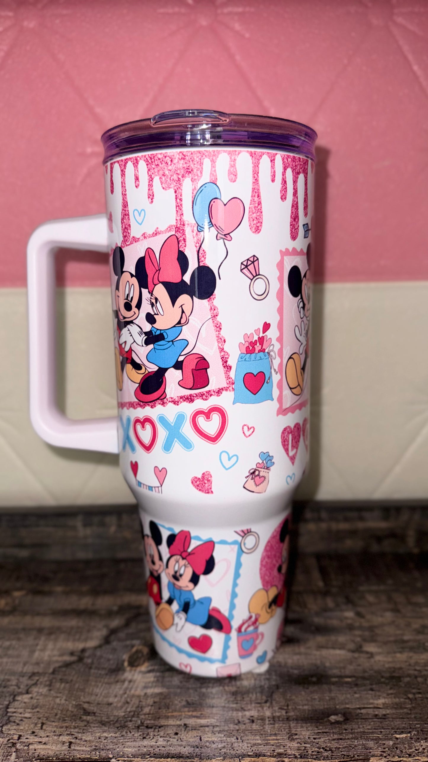 Mickey & Minnie Love Tumbler 40oz – Valentine XOXO
