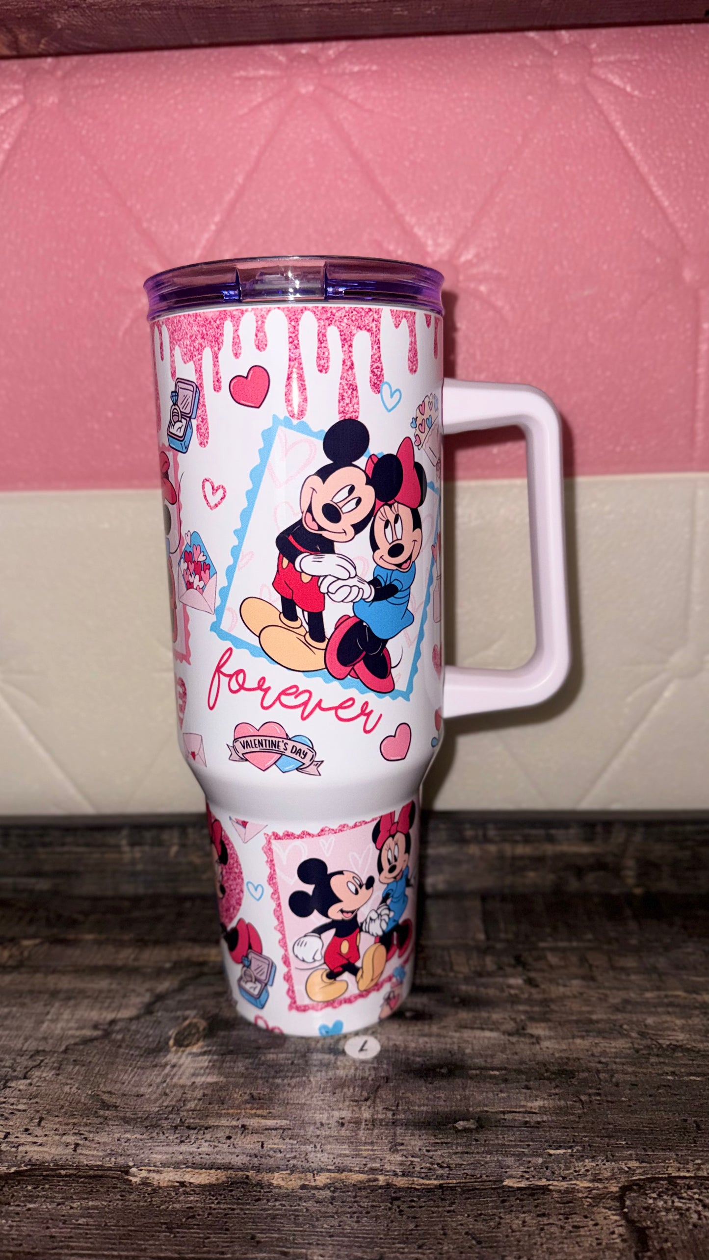 Mickey & Minnie Love Tumbler 40oz – Valentine XOXO