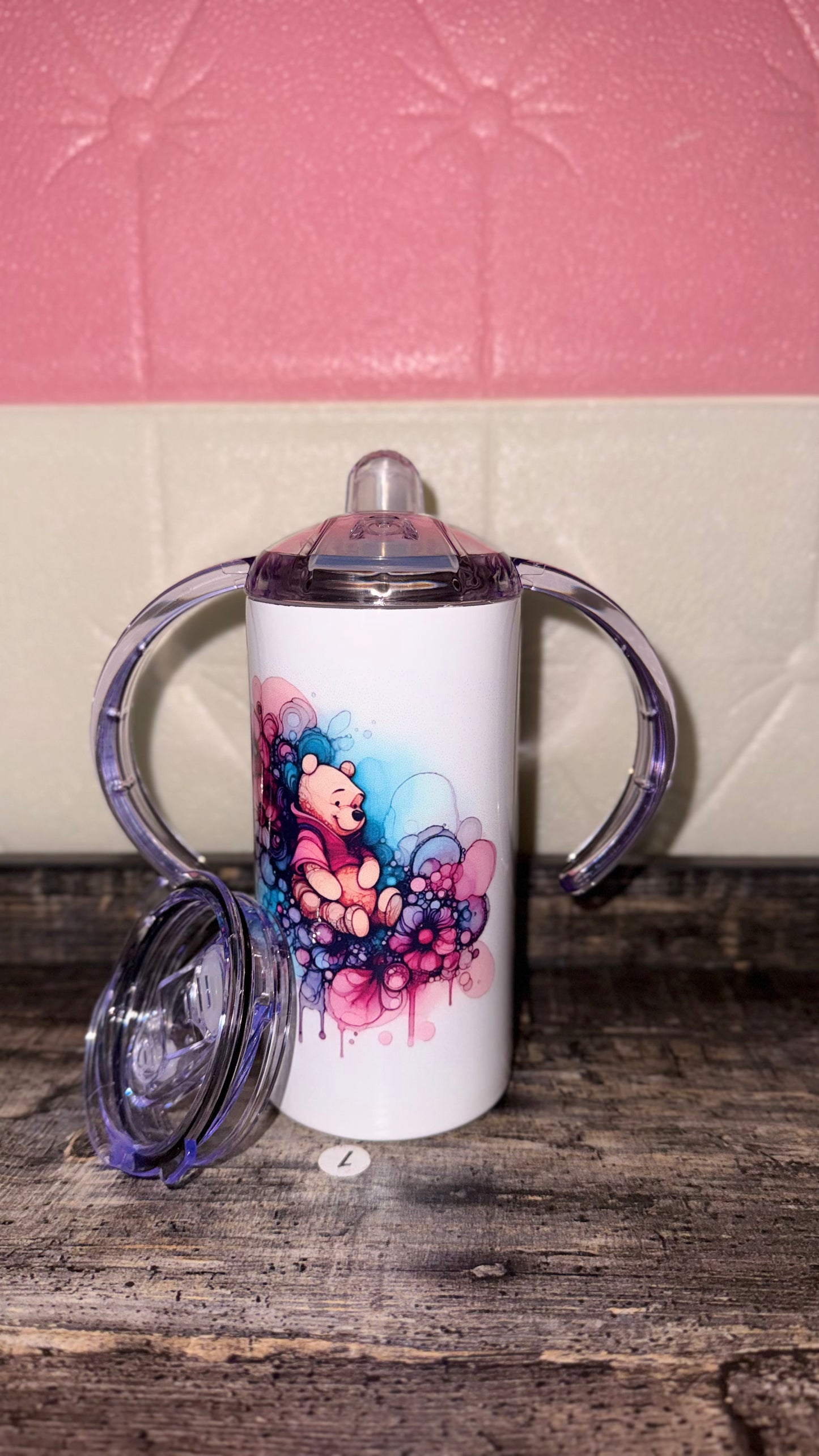 Tumbler Winnie the Pooh - Acuarela Floral Disney 20oz