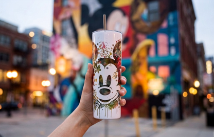 Mickey Mouse Watercolor Tumbler – Disney Fan Gift | 20oz Skinny Tumbler| Travel Mug