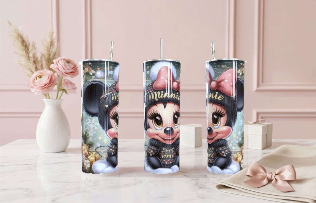 Minnie Mouse Christmas Sweet Skinny Tumbler 20oz| Travel Mug