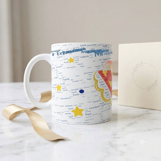 Taza Mi Héroe Favorito Se Llama Papá - Superman 11oz