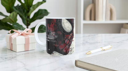 Taza de Cerámica Art Series: Edición Limitada Spider-Noir Geometric