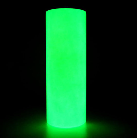tumbler 100% pesonalizados Glow in the dark Green and blue