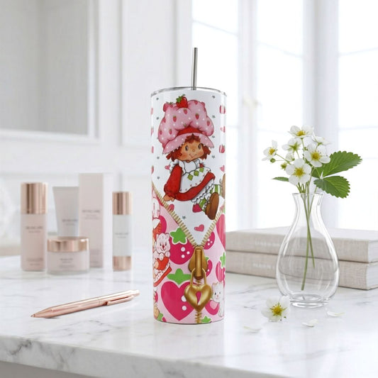 Tumbler Rosita Fresita - Strawberry Shortcake Zipper Edition 20oz | Travel Mug