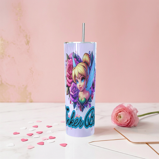 Tinker Bell Tumbler 20oz - Floral| Travel Mug
