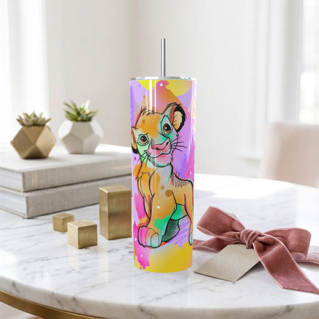 Tumbler Simba Acuarela 20oz| Travel Mug