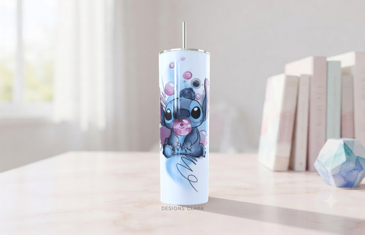 Tumbler Stitch Burbujas  20 oz| Travel Mug