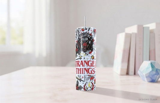 Stranger Things Hellfire Club Skinny Tumbler 20oz| Travel Mug