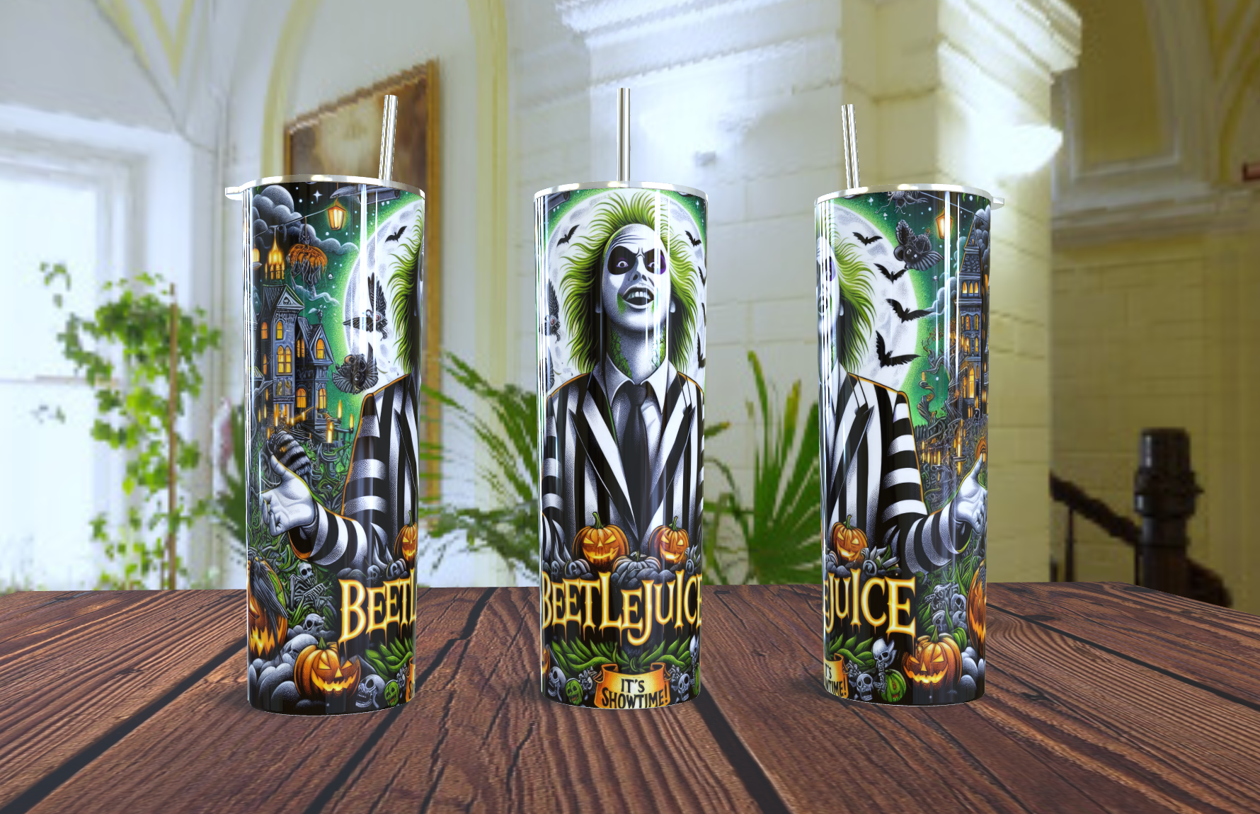 Tumbler personalizado  Beetle juice