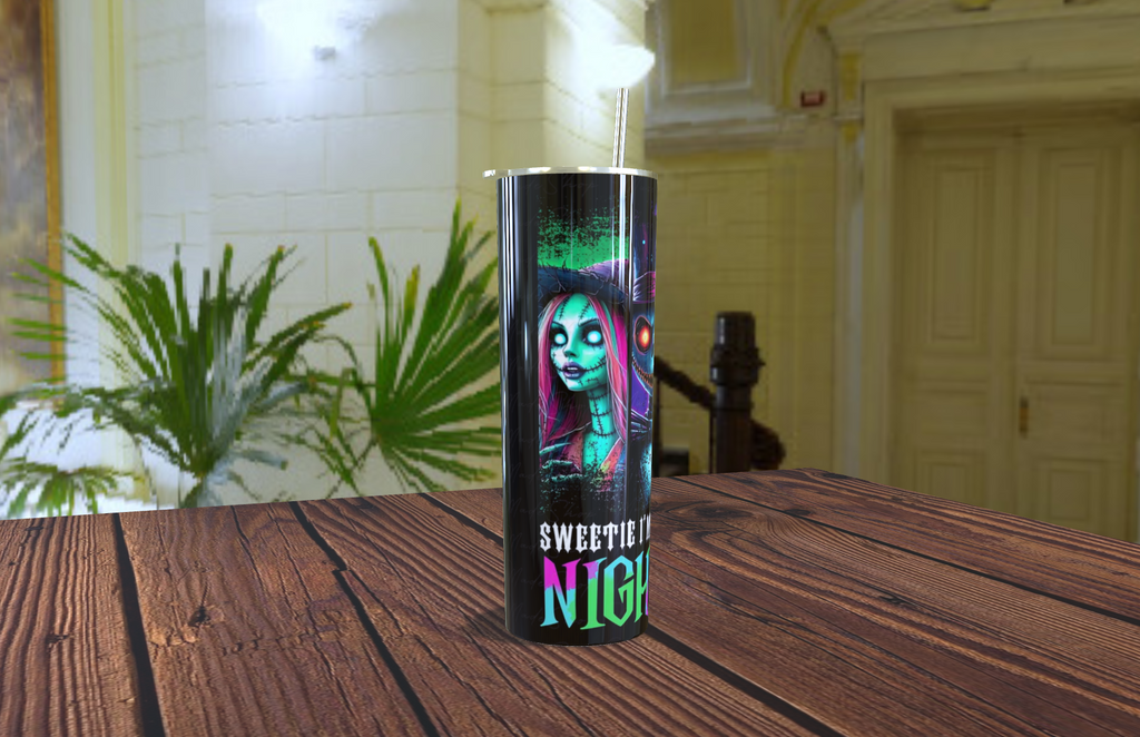 Tumblers personalizado con imagen de personajes de Jack and sally
