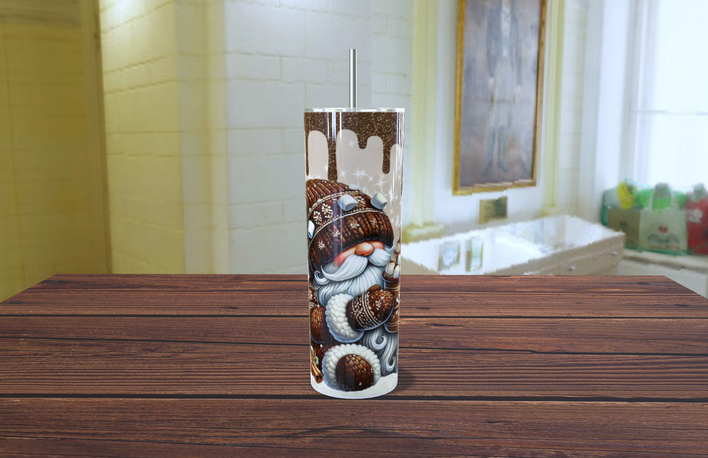 Tumbler de 20 OZ para esta navidad con image de nomo