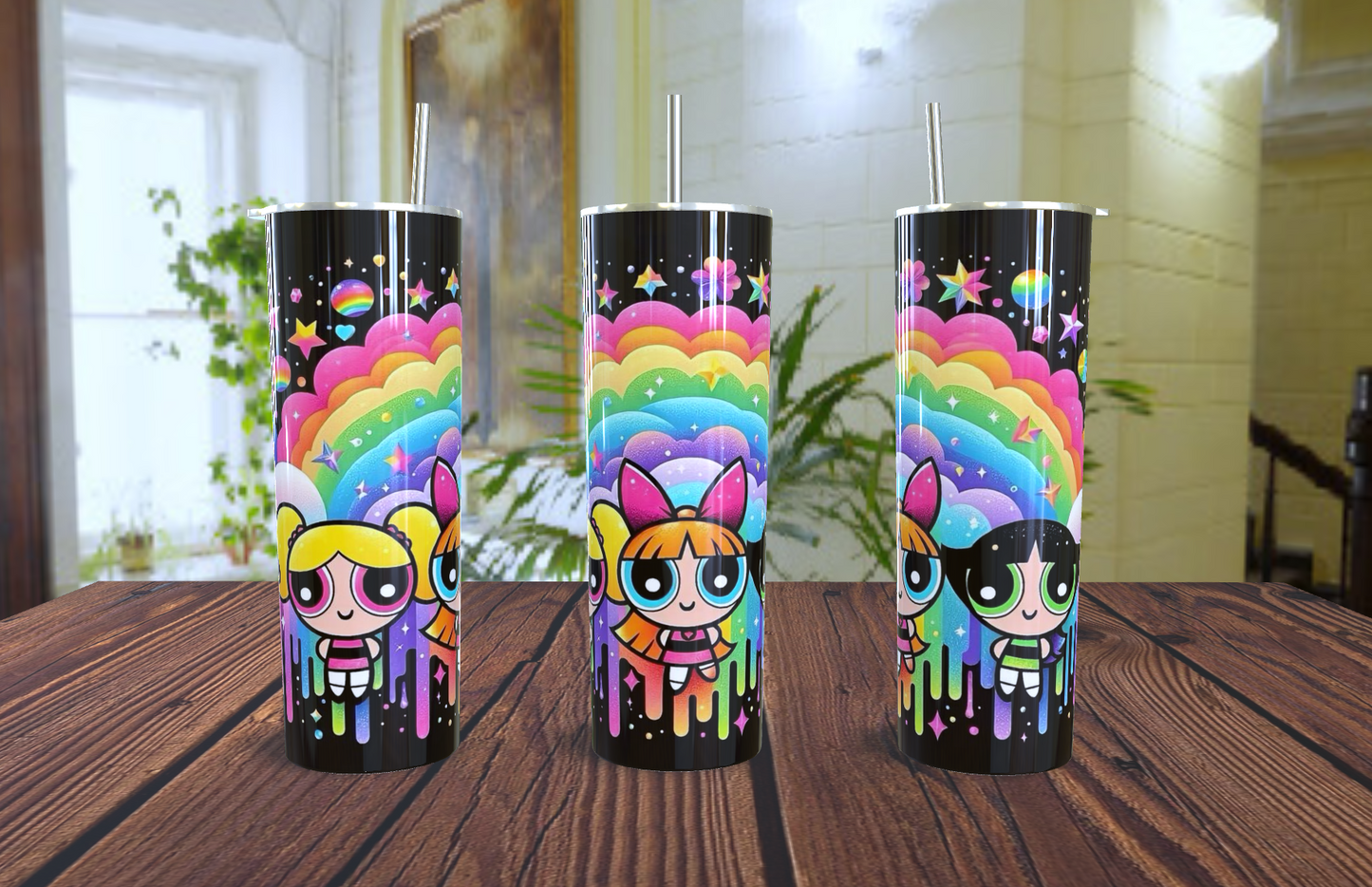 Tumblers  con imagen de la Powerpuff Girls