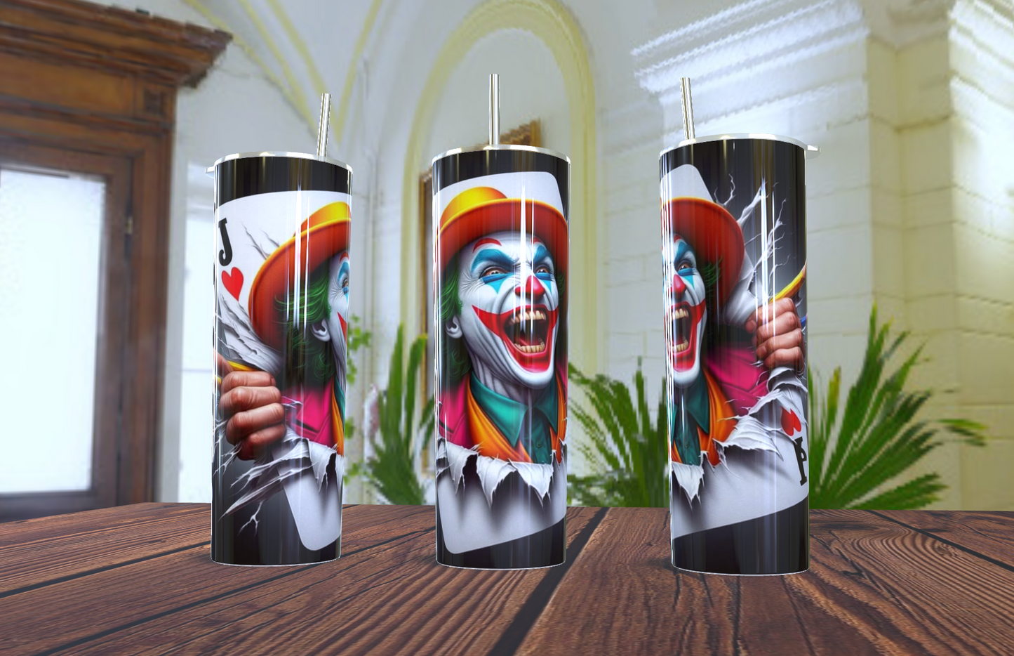 Tumbler de 20 OZ con imagen del Joker