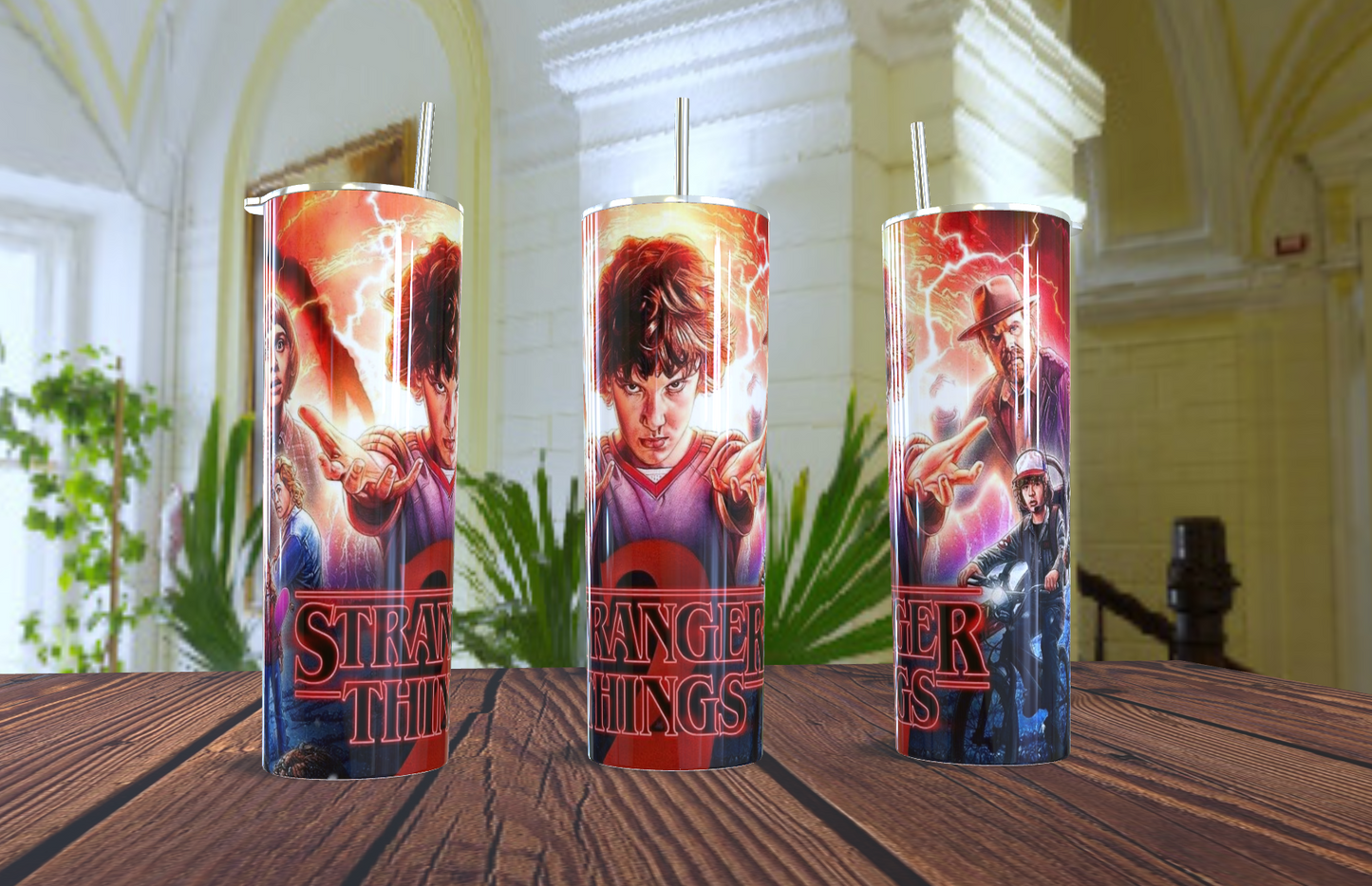 🚴‍♂️ Tumbler "Mike Wheeler - El Líder del Grupo" - Acero Inoxidable