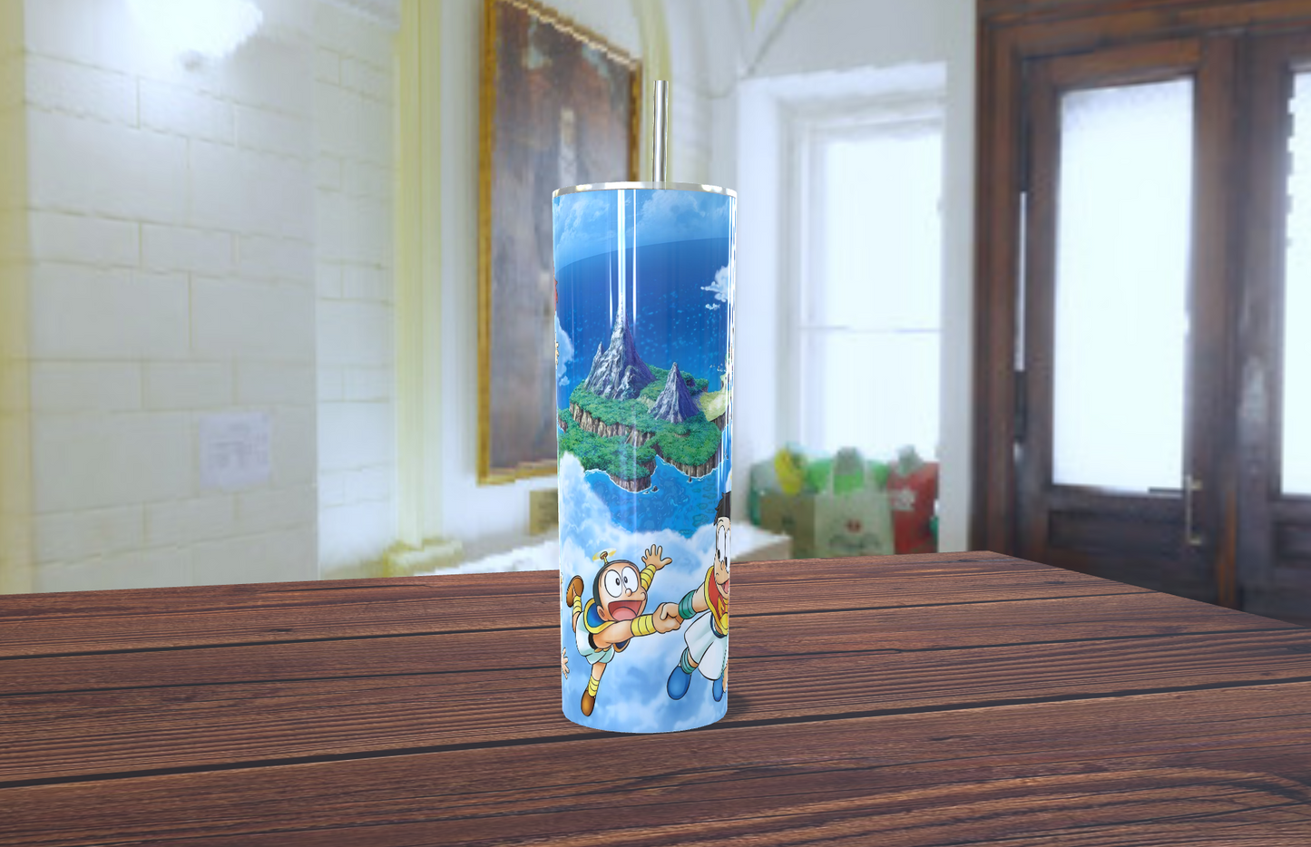 🏰 Vaso Tumbler "Laputa: El Castillo Flotante" - ¡La Aventura y Magia de Studio Ghibli! ☁️✨