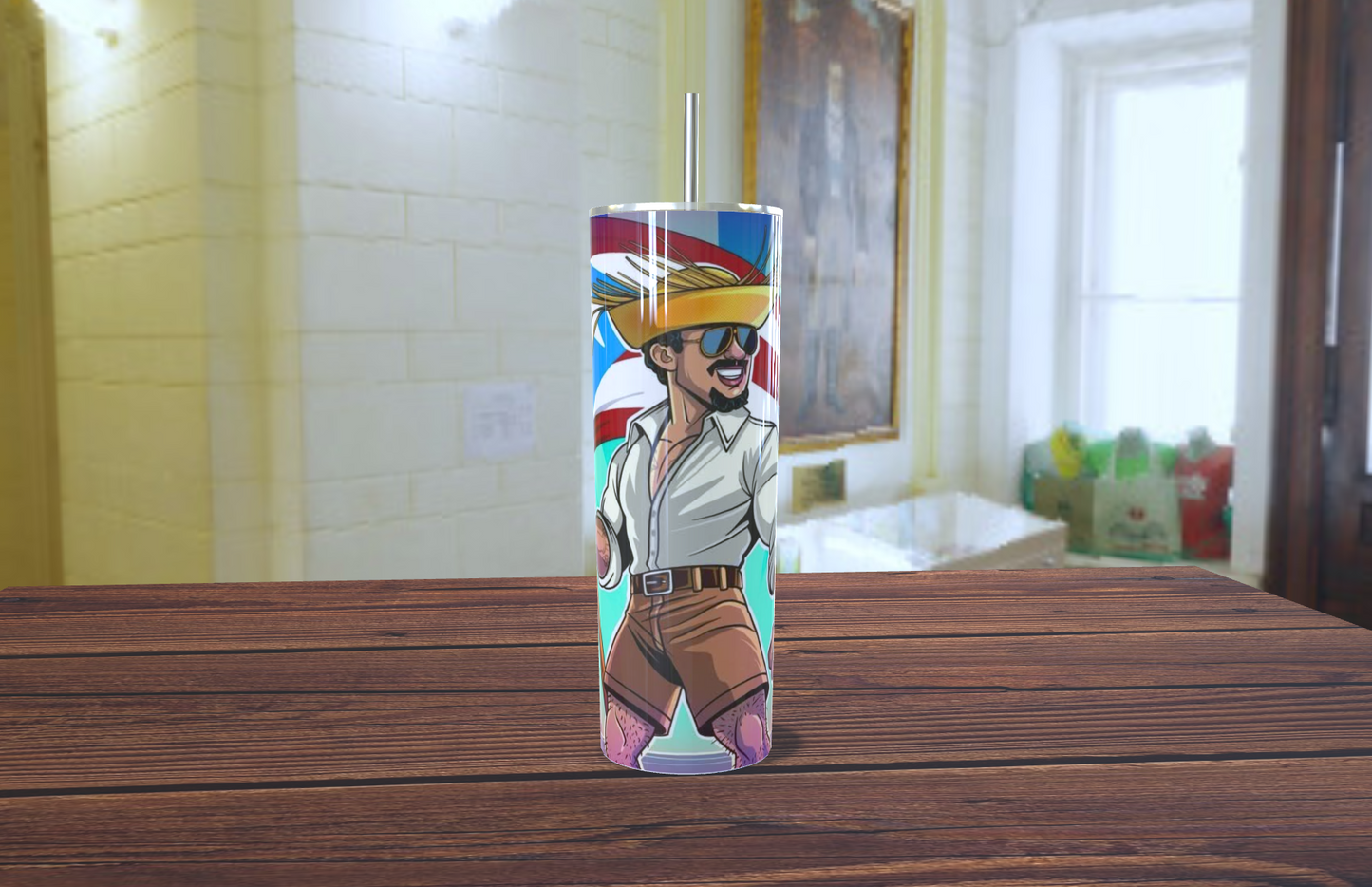 🐰 Vaso Tumbler "Bad Bunny Estilo Un Verano Sin Ti" - ¡El Conejo Malo con Todo el Flow! ☀️🎤