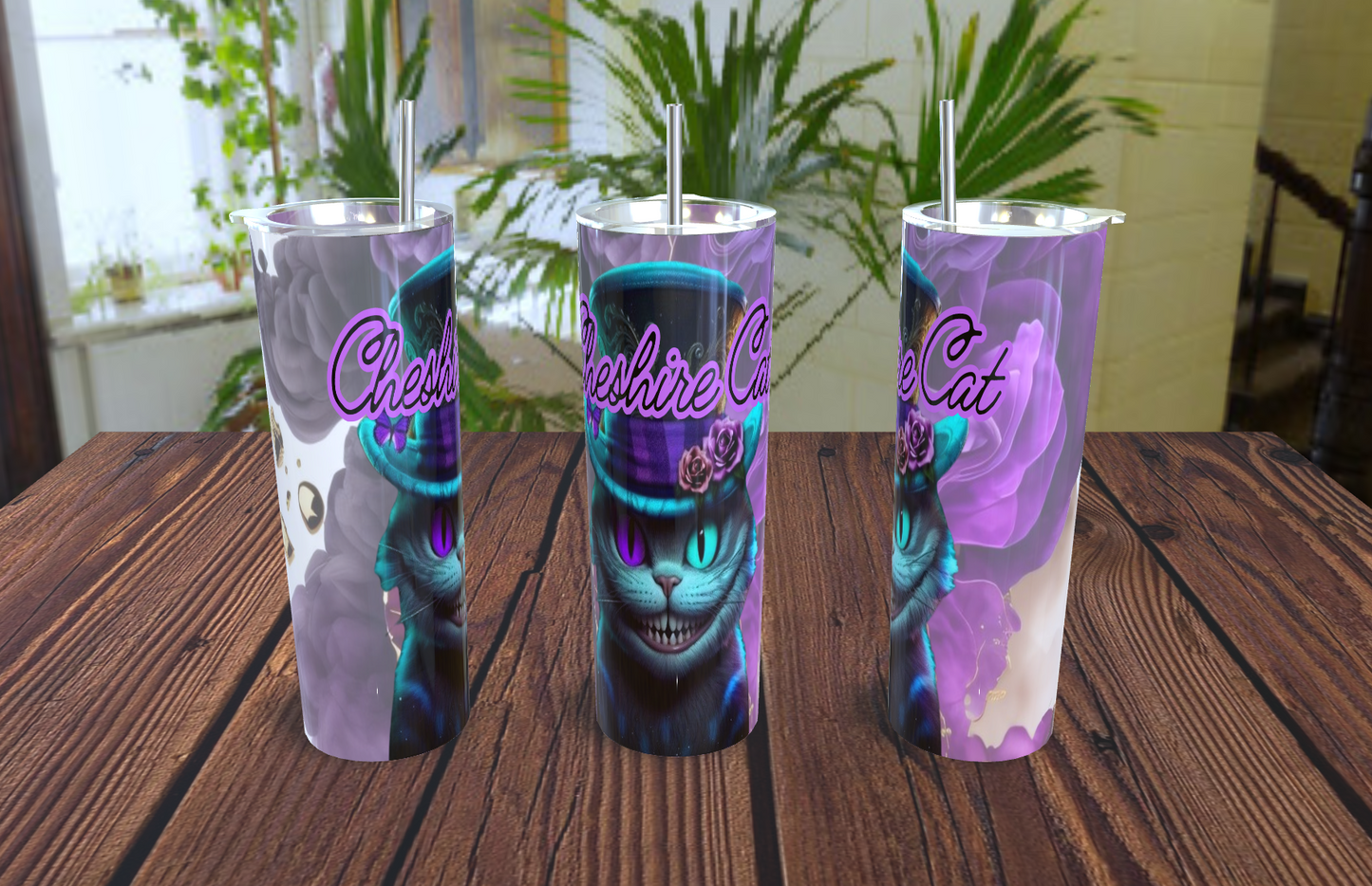 'Gato de Cheshire Steampunk' - 20oz