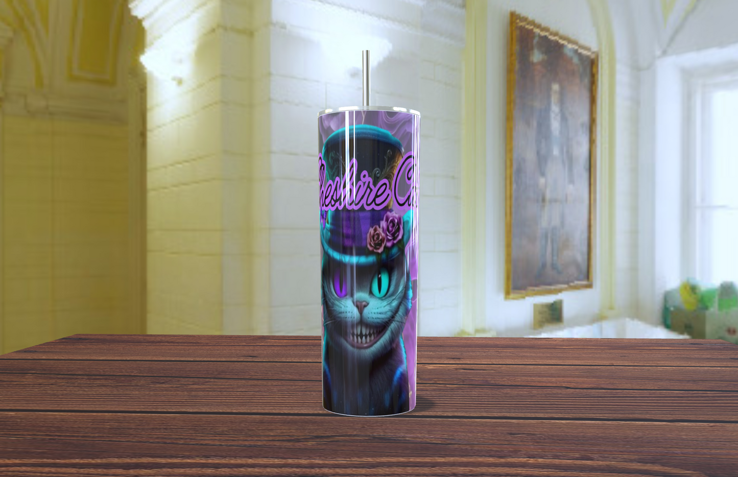 'Gato de Cheshire Steampunk' - 20oz