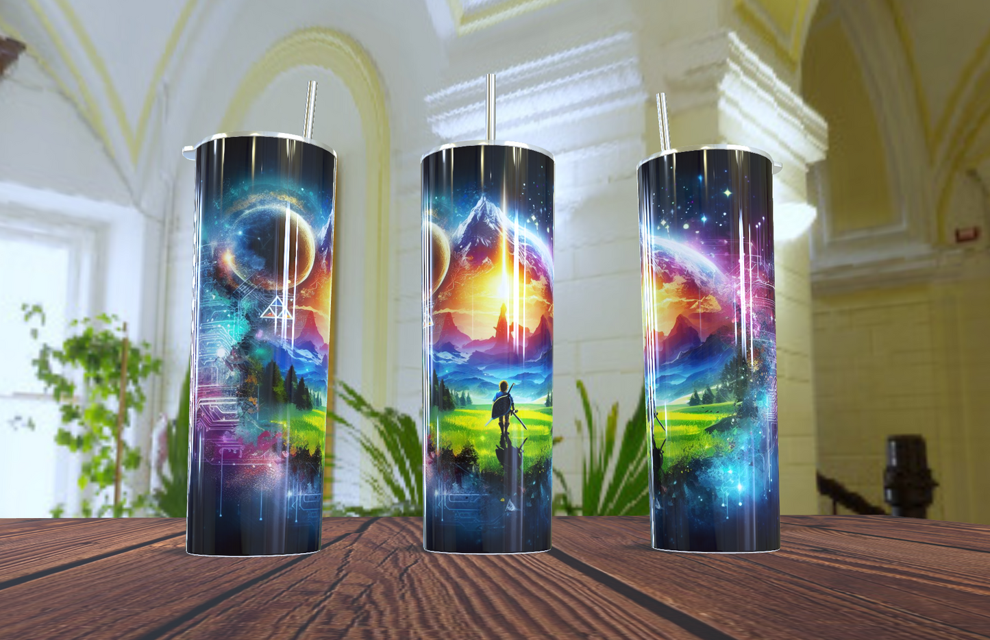 "El Guardián del Nuevo Mundo" | Diseño de Concept Art de Ciencia Ficción | 20 Oz Acero Inoxidable