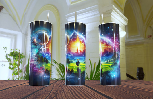 "El Guardián del Nuevo Mundo" | Diseño de Concept Art de Ciencia Ficción | 20 Oz Acero Inoxidable