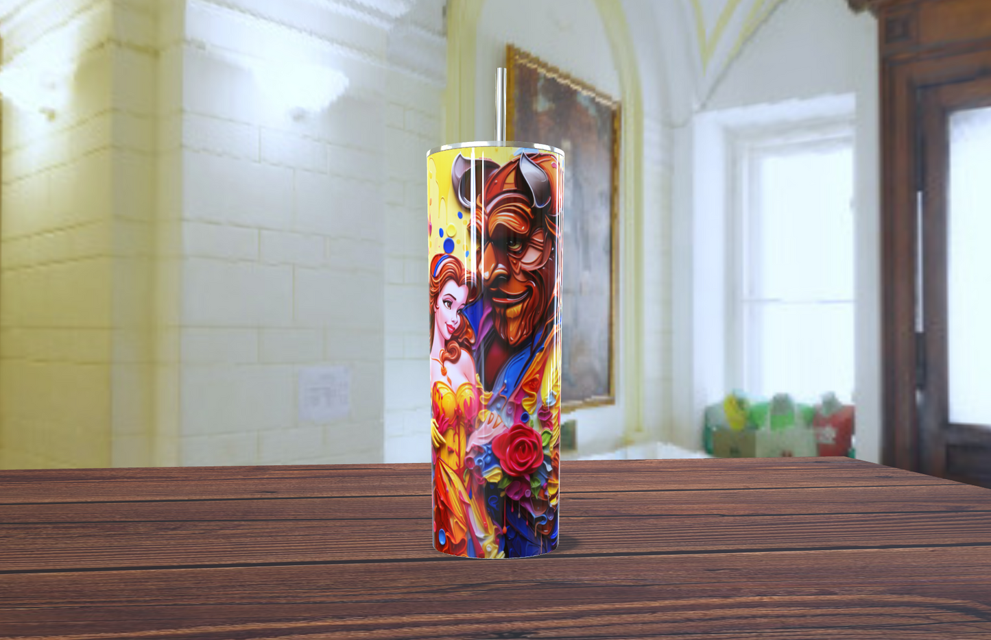 Vaso Térmico de Acero Inoxidable (20oz) - Colección Arte Vibrante: Clásicos que Inspiran