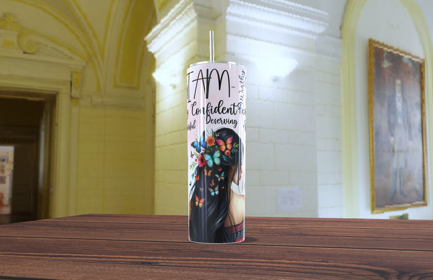 Vaso de Acero Inoxidable con Afirmaciones Positivas (20oz)