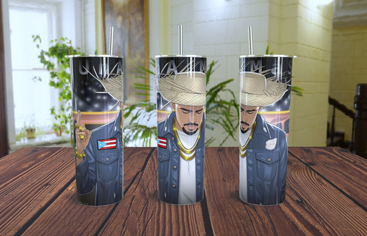 Termo Benito "El Conejo Malo" 20oz - Sombrero Style.