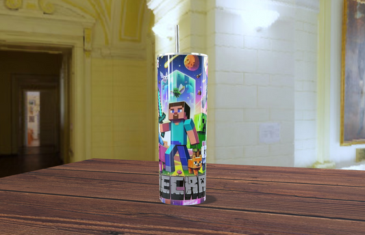 Termo Minecraft "Craft Your Drink" - 20oz Acero Inoxidable